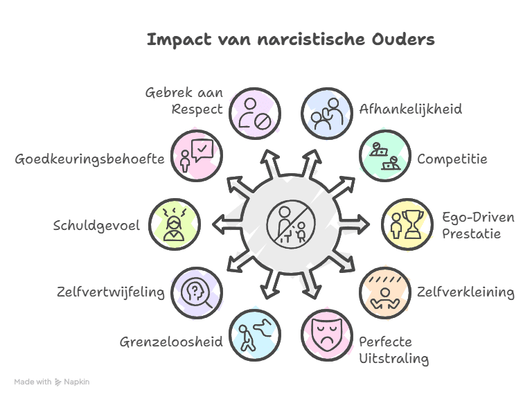 De impact van narcistische ouders op je volwassen leven