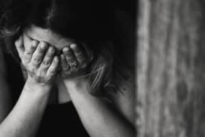 Vrouw met burnout